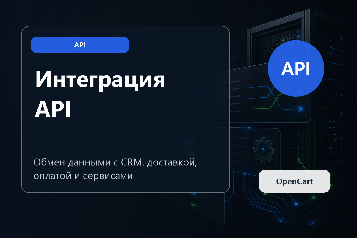 API интеграция OpenCart