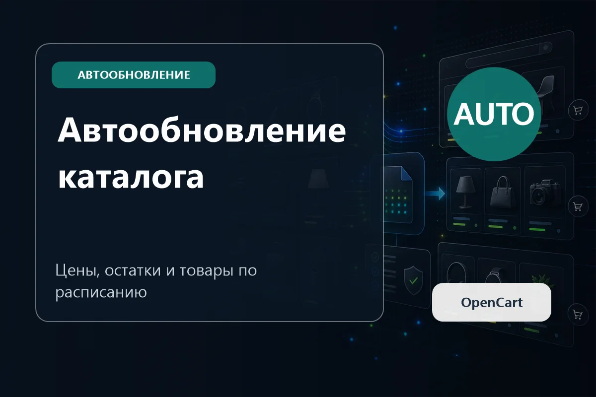 Cron импорт товаров OpenCart: как обновлять цены и остатки автоматически
