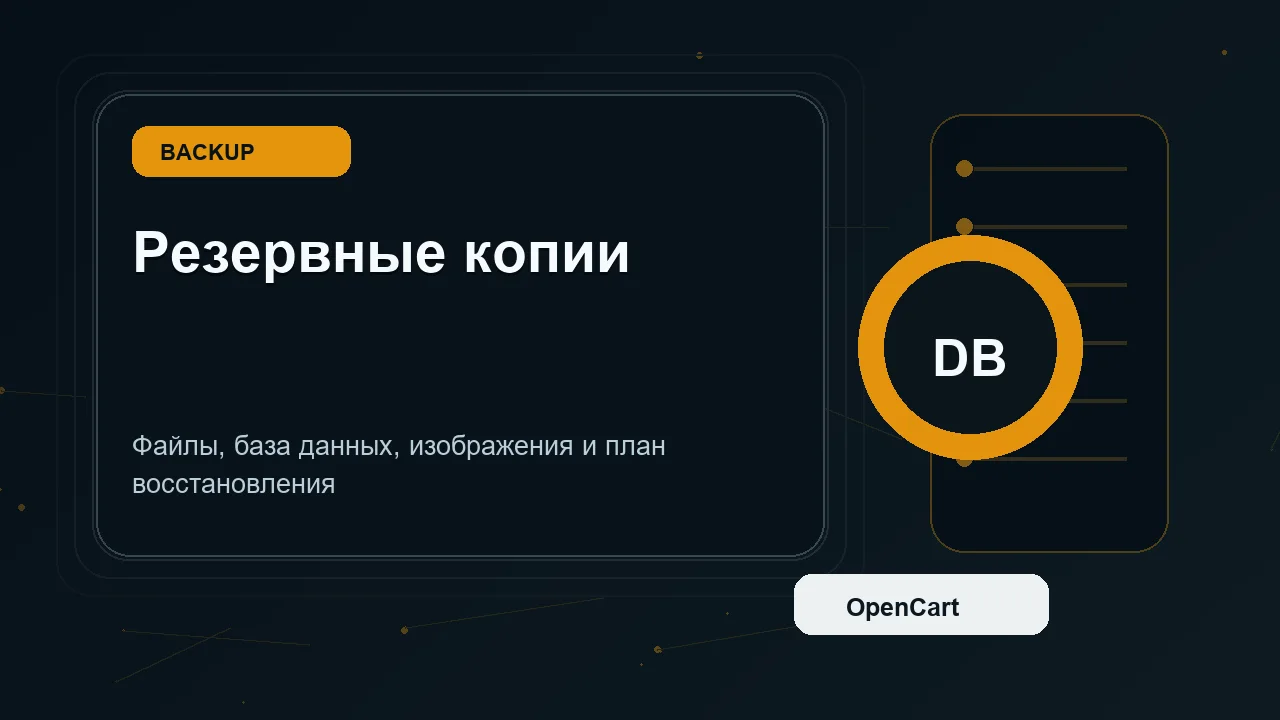 Резервное копирование OpenCart