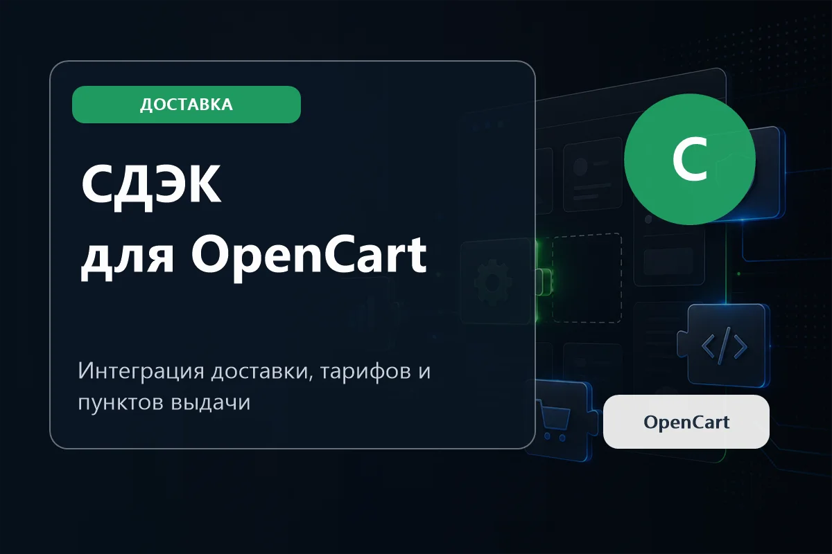 СДЭК модуль для OpenCart