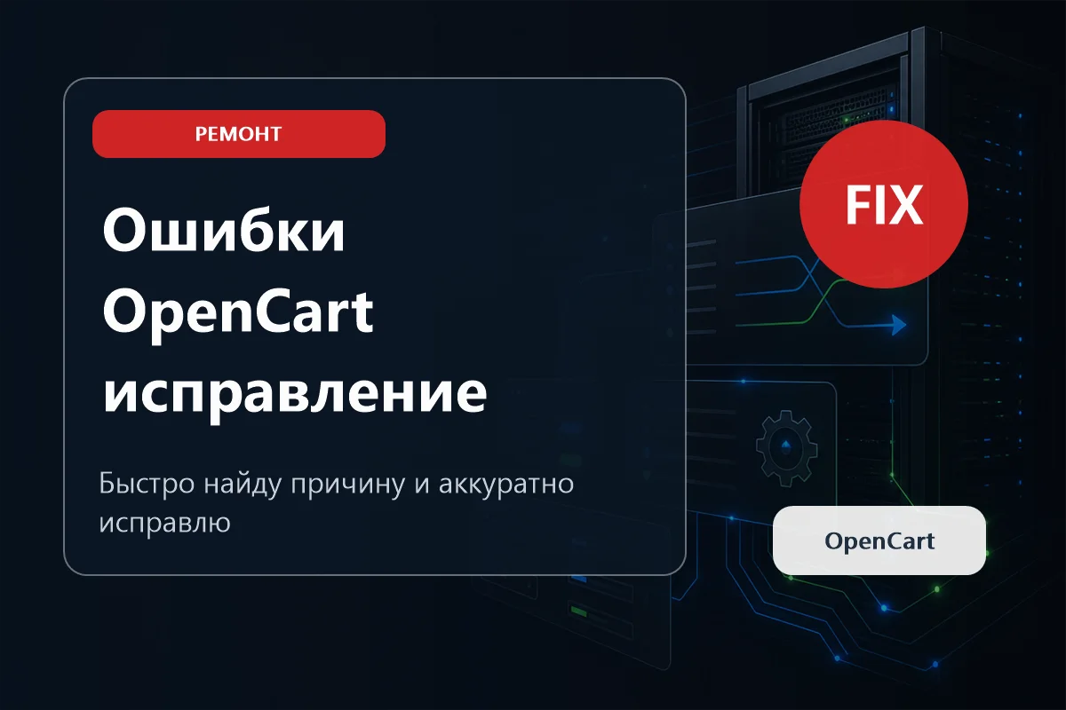Доработка OpenCart: как исправлять магазин без потери заказов, SEO и стабильности