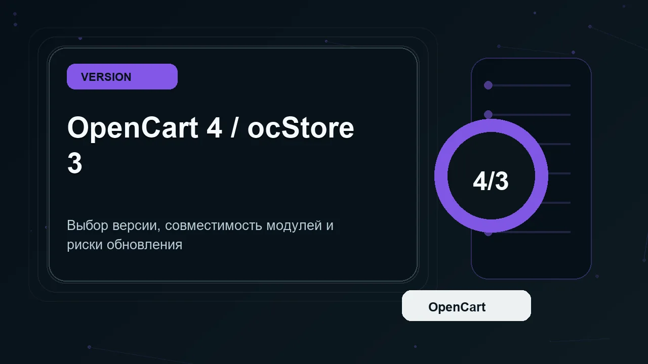 OpenCart 4 и ocStore 3: что выбрать для магазина