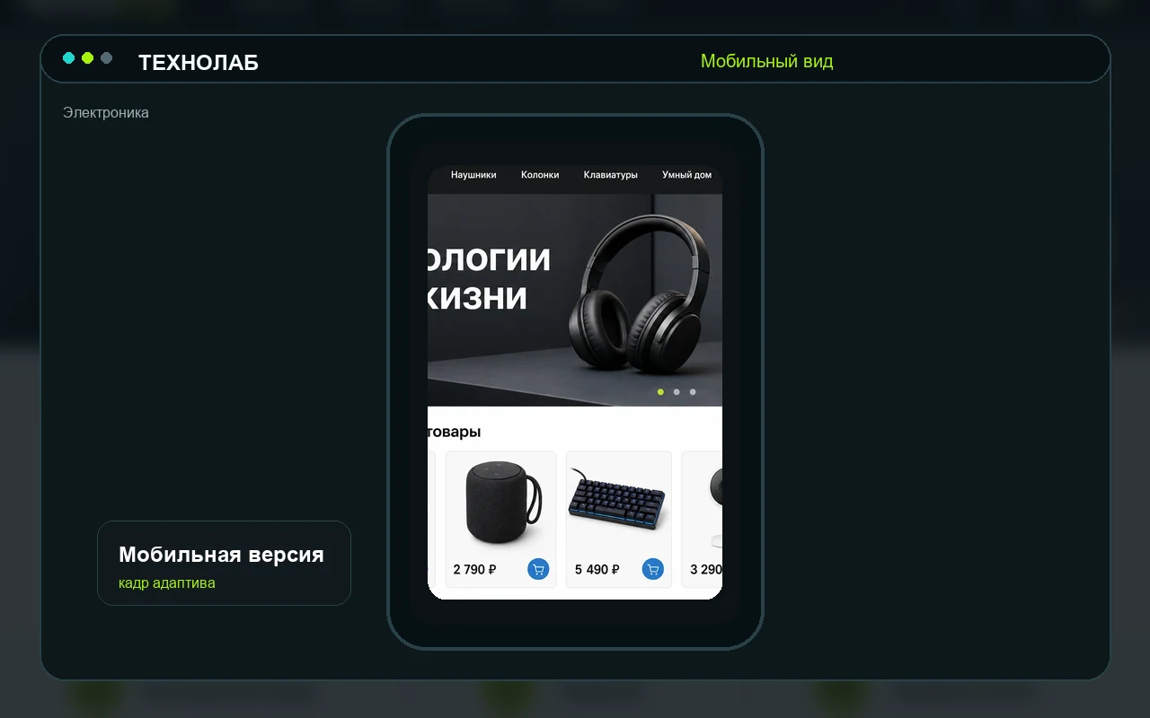 Мобильный вид