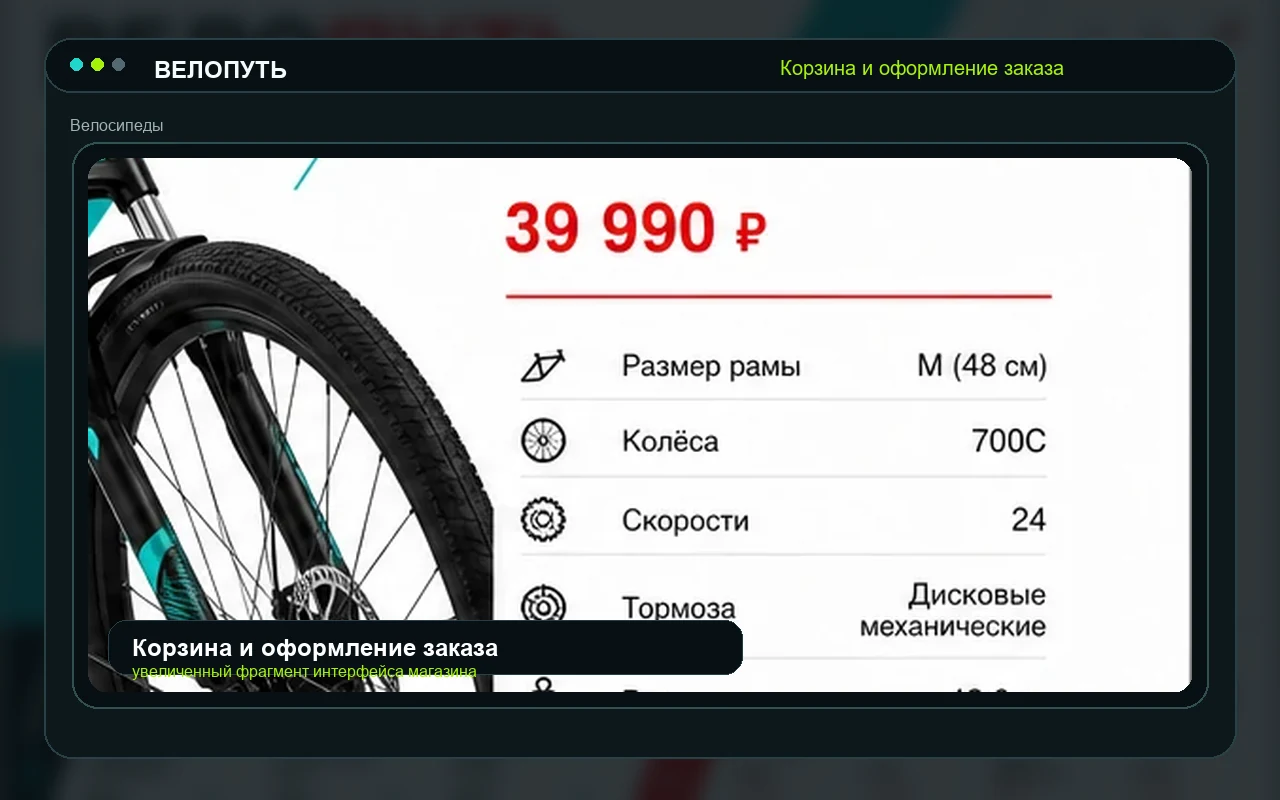 Корзина и оформление заказа