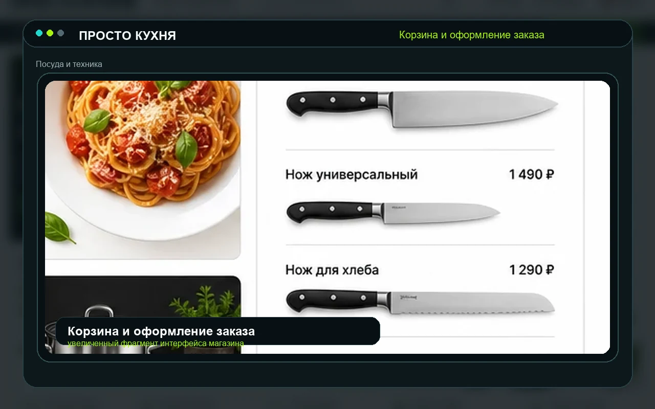 Корзина и оформление заказа