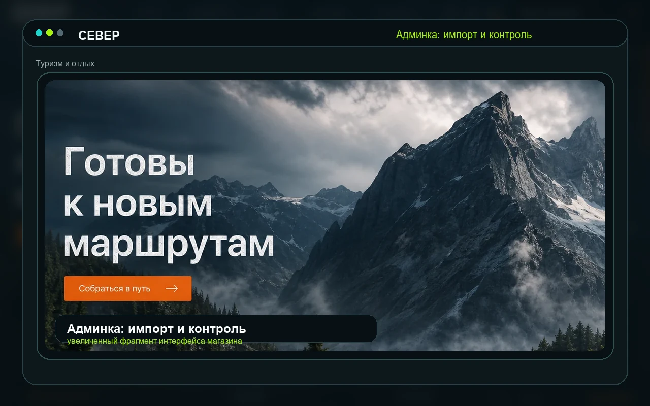 Админка: импорт и контроль