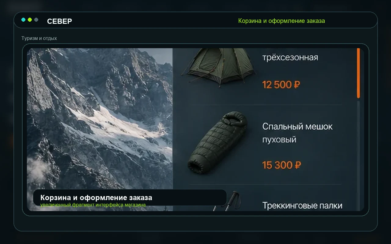 Корзина и оформление заказа