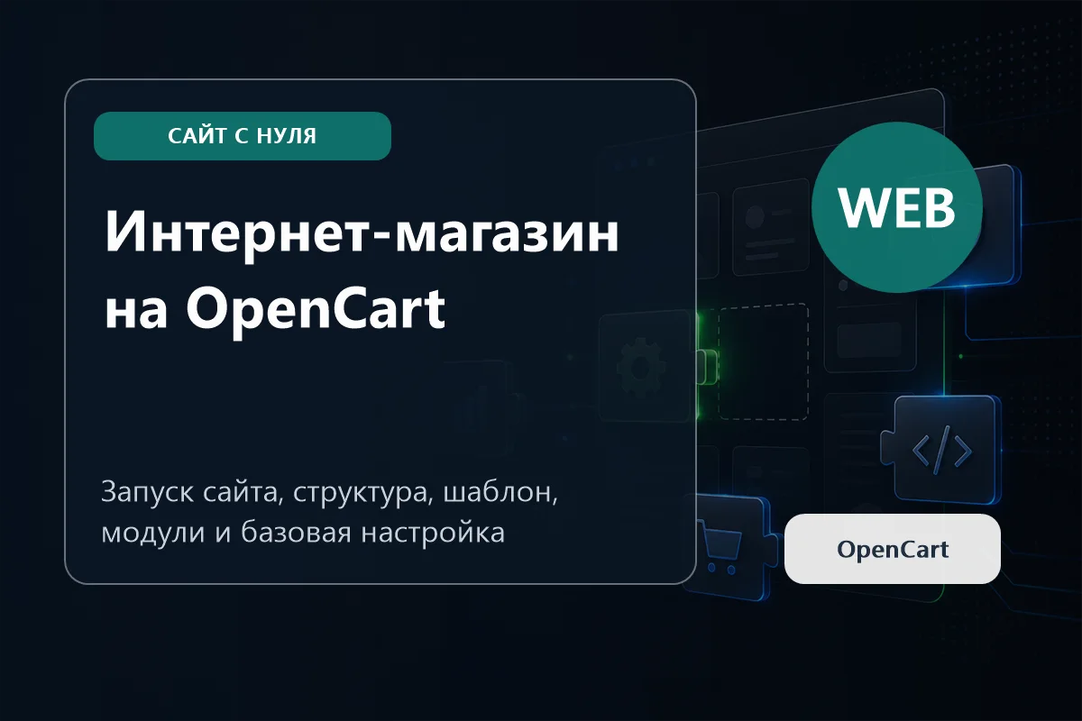 Разработка интернет-магазина на OpenCart