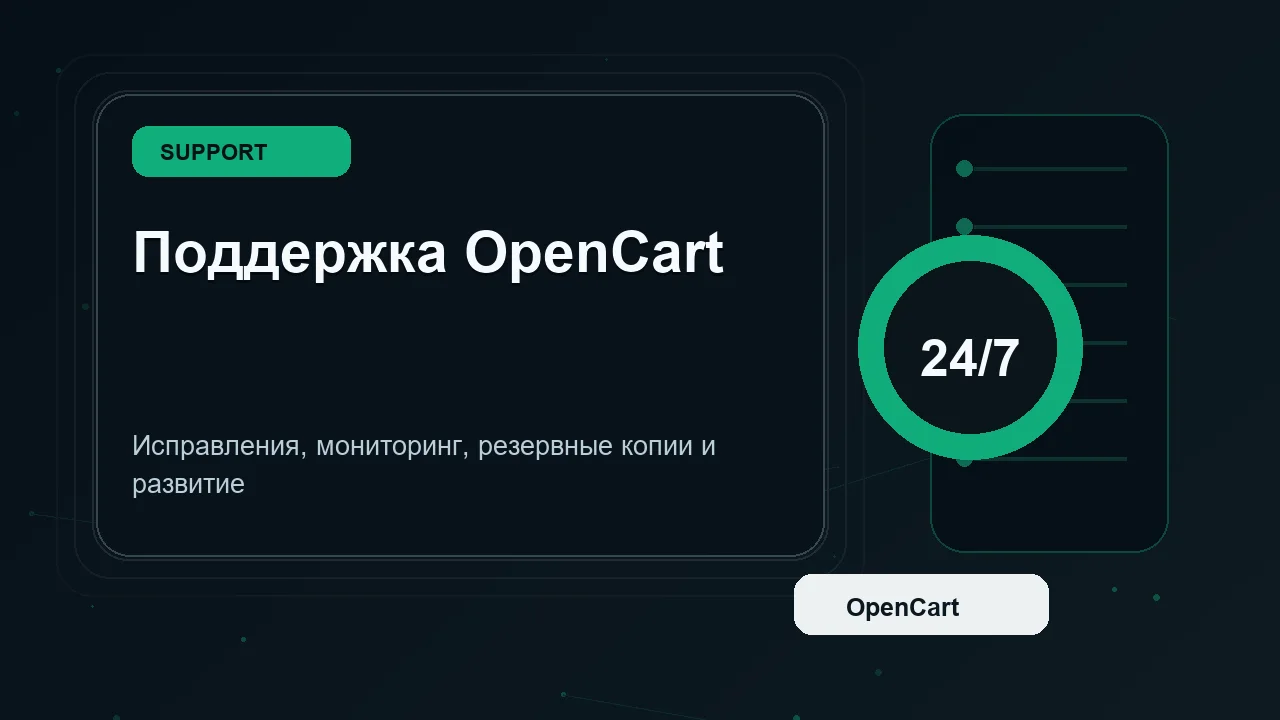 Развитие магазина OpenCart после запуска: поддержка, SEO, модули и аналитика