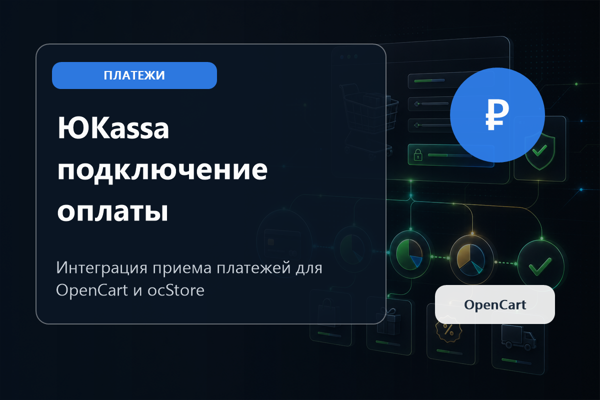 Подключение ЮKassa и онлайн-оплаты к OpenCart